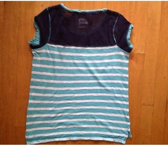 Aeropostale P.S. Girls Striped Blue Shirt Sz Large - Picture 7 of 8